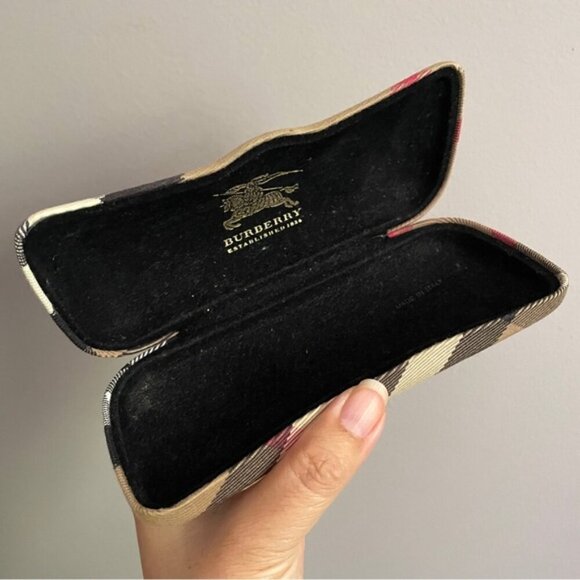 Burberry Nova Check Hard Eyeglasses Sunglasses Glasses Case ๐ฎ๐น - Picture 6 of 9